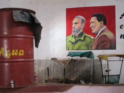 Not many pictures of Fidel around. Cubans don't...
